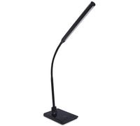 WatioWave Flexo LED negro de sobremesa 7W, iluminación ajustable, ideal para estudio y trabajo, ahorro energético y diseño moderno.