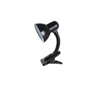 WatioWave Flexo pinza negro 20W E27 160x340mm, ideal para lectura y trabajo, fácil de posicionar y ajustar en espacios reducidos.