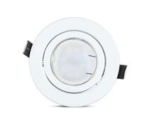 WatioWave Foco tipo GU10, 3000K, cuerpo blanco, paquete de 3 unidades, ideal para iluminación general y decoración de interiores.