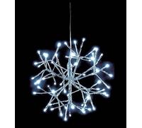 WatioWave Guirnalda de 5m con 64 LEDs blanco frío, ideal para decoraciones festivas y ambientes acogedores.