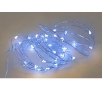 WatioWave Guirnalda de Alambre LED Azul, 5 metros, 230V, ideal para decoración de espacios, fiestas y ambientación nocturna.