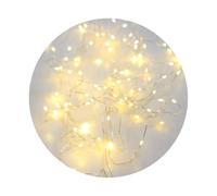 WatioWave Guirnalda de luces LED de cadena, 9,9m, IP20, color plata, ideal para decoración de interiores y ambientación de eventos.