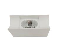 WatioWave Portalámparas S14D Blanco, compatible con bombillas S14D, apto para interiores y exteriores, ideal para decoración y iluminación funcional.