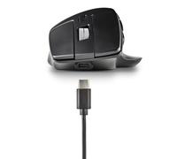 watiowave Ratón inalámbrico Bluetooth, batería Recargable, hasta 1600 dpi, Color Negro - Ideal para Trabajo y Juegos, Permite Mayor Libertad de Movimiento.