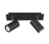 WatioWave Regleta de 2 luces GU10 - Potencia 110-240V, 50/60Hz, ideal para iluminar espacios y crear ambientes acogedores.