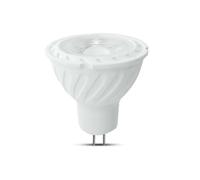 WatioWave Spotlight plástico 6W MR16 Ripple, chip de 4000K, ángulo de 38° para iluminación eficiente y atractiva. Ideal para resaltar espacios y objetos.