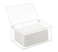 Watpot Soporte acrílico para Hojas de Secadora de lavandería, contenedor Transparente para Hojas de Secadora con Tapa para Cuarto de Lavado, Transparente