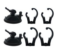 Watreketal 1 juego de abrazaderas de fijación de luz LED para acuario, con ventosas, clip abierto, para acuario, pecera