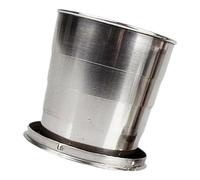 Watreketal 3. Vaso plegable sin deslustre para senderismo, compacto, apto para alimentos, apto para lavavajillas, viajes, esencial, equipo al aire libre, apto para viajes, taza plegable a prueba de