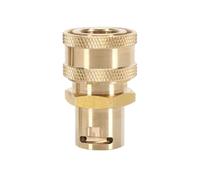 Watreketal Adaptador de conexión de liberación rápida para lavadora de alta presión, compatibilidad de manguera de 9 mm, sello a prueba de fugas, diseño de cobre, manguera de lavado de coche