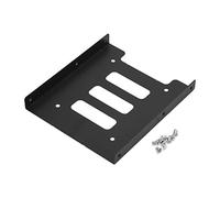 Watreketal Adaptador de metal SSD de 2.5 a 3.5 pulgadas, soporte de montaje para disco duro para PC para controlador de PC