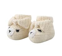 Watreketal Botines de punto con suela suave para recién nacido, bonitas botas de bebé, zapatos de punto, zapatillas de invierno, zapatillas de ganchillo para bebé recién nacido