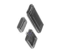 Watreketal Caja de disco de doble protocolo de tipo dividido, sin herramientas, protección contra sobrecorriente y carcasa de ABS portátil, carcasa de unidad múltiple con gestión del calor