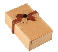 Watreketal Caja de regalo de rompecabezas con compartimentos secretos de madera, accesorios pintados a mano, diseño vintage, almacenamiento de dinero Tangram