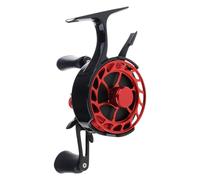 Watreketal Carretes de pesca giratorios para hielo, de repuesto, con mango izquierdo, rueda de balsa 3+1BB con pie alto, fácil de usar, portátil, ligero, mango ajustable, resistente a la corrosión