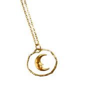 Watreketal Colgante de cristal transparente con estampado de sol, luna, estrella, amor, longitud ajustable, cadena para el cuello para uso diario y fiesta, transparente con estampado de vidrio