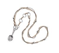 Watreketal Collar de cuerda trenzada hecho a mano con intrincado colgante de cuchara, cadena de clavícula única para uso diario e informal, joyería de moda para mujer, talla única, como se describe