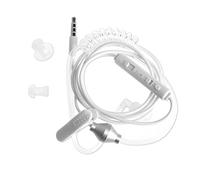 Watreketal Conducto de resorte de aire para auriculares intrauditivos antirradiación de 3,5 mm con micrófono para teléfonos inteligentes, PC, juegos, auriculares con cancelación de ruido