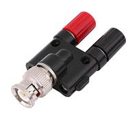 Watreketal Conector BNC macho a 2 conectores hembra banana de 4 mm, conector coaxial