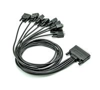 Watreketal Convertidores industriales de 8 puertos DB78Pin a DB9Pin serials instalación sin herramientas para sistemas en tiempo real adaptadores de adquisición de datos en tiempo real