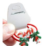Watreketal Diadema, 1 coletero de dibujos animados para el cabello, con forma de alce, Papá Noel, cuerdas elásticas para el cabello, accesorios para el cabello para niñas