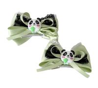 Watreketal Diadema, clip para el pelo con lazo de panda, clip para el pelo para mujer, clip lateral para cabello fino, pasadores tradicionales