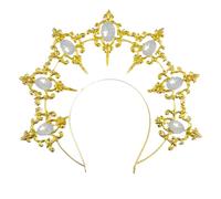 Watreketal Diadema de aleación Halos, accesorios para el cabello, tiaras para el pelo para mujeres y niñas, para cosplay de Wicca, boda, fiesta