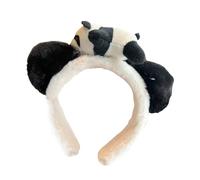 Watreketal Diadema de felpa para niños, adultos, mujeres, para lavar la cara, bonita diadema de panda, accesorio para disfraz de fiesta familiar, accesorio para la cabeza