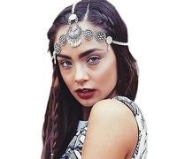 Watreketal Diadema, diadema de boda, cadena, joyería, tocado, festival, disfraz de Holloween, accesorios para el cabello para mujeres y niñas