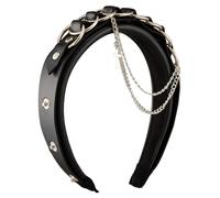 Watreketal Diadema, diadema de cadena punk con hebilla para disfraz de cosplay, disfraces, máscaras, accesorios para el cabello de animación