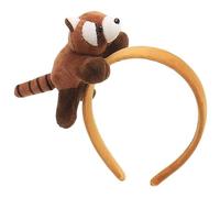 Watreketal Diadema, diadema de dibujos animados 3D de animales de felpa para mujer, para lavar la cara, para adultos, niños, reuniones familiares, fiestas