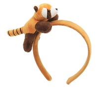 Watreketal Diadema, diadema de dibujos animados 3D de animales de felpa para mujer, para lavar la cara, para adultos, niños, reuniones familiares, fiestas