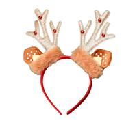 Watreketal Diadema, diadema de reno de Navidad, fiesta, campanas, fiesta, karaoke, punk, accesorios para fotos, campanas de fiesta, aro para el pelo, discoteca