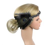 Watreketal Diadema, diadema étnica de los años 20 con diademas llamativas para mujer, diadema para actuaciones de cosplay