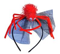 Watreketal Diadema, divertida diadema de Araneid, fiesta de cumpleaños, cosplay, con velo de oropel, accesorios para el cabello, disfraz de Halloween