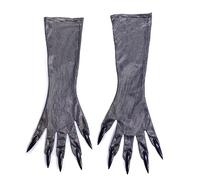 Watreketal Diadema, guantes de pata de gato con cara de cristal brillante, disfraz de festival musical, cosplay, catwoman, accesorios para despedida de soltera