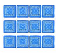 Watreketal Diadema, paquete de 12 pañuelos de poliéster para mujer, ligeros, cuadrados, multiusos, accesorios para la cabeza y el cuello