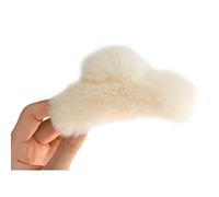 Watreketal Diadema, pinza de pelo de felpa para niñas, accesorios de peinado para cabello fino y grueso, clip de mandíbula francesa, tocado para mujer