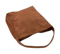 Watreketal Elegante bolso de hombro de ante sintético casual con compartimentos organizativos para mujeres viajeras de gran capacidad, café, One Size