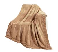 Watreketal Elegante manta a cuadros para sofá para temporada, ligera, para el hogar y viajes, 1 unidad para dormir