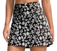 Watreketal Falda de tenis para mujer, cintura alta, pantalones cortos atléticos para gimnasio con bolsillo en la cintura elástica para deportes, fitness, golf, correr, tenis, vestido con pantalones