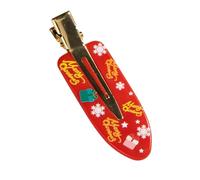 Watreketal Horquilla para el pelo, horquilla para el pelo con pliegues de árbol de Navidad, para mujeres, niñas, señoras, Año Nuevo, accesorio para el pelo de vacaciones