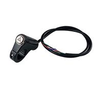 Watreketal Interruptor de luz de peligro para vehículo eléctrico, interruptor de motocicleta, interruptor de luz de peligro de doble intermitente, adaptador de interruptor de faro delantero, perilla