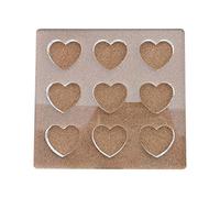 Watreketal Moldes de acrílico para tartas, postres, galletas, postres, panadería, japonés, ovalados, en forma de corazón, para repostería francesa