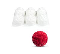 Watreketal Moldes de silicona antiadherentes para mousses franceses, 6 cavidades en forma de bola de corazón, herramienta multiusos para hornear postres, moldes de silicona para mousse