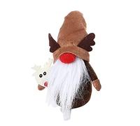 Watreketal Muñeco de nieve de Navidad, sombrero de Papá Noel, bonito adorno de enano de invierno para decoración de Año Nuevo, festividades, muñeca de Navidad
