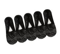 Watreketal Not Show Socks - Calcetines de algodón de corte bajo con tiras antideslizantes antideslizantes, forro invisible, para mujer