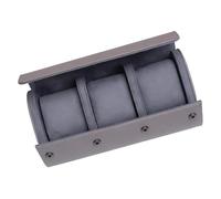 Watreketal Organizadores de joyas multifuncionales con exterior de poliuretano impermeable y terciopelo forrado para almacenamiento de relojes, diseño de almacenamiento de relojes, textura de cuero