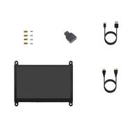 Watreketal Pantalla táctil LCD de 5 pulgadas, resolución de 1024 x 600, pantalla capacitiva, repuesto para monitor de tablero 5 3B+ 4B Developmen