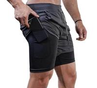 Watreketal Pantalones cortos deportivos de gimnasio para hombre, ligeros, de secado rápido, con bolsillos, para deportes, correr, baloncesto, fitness, entrenamiento, deportes, hombres